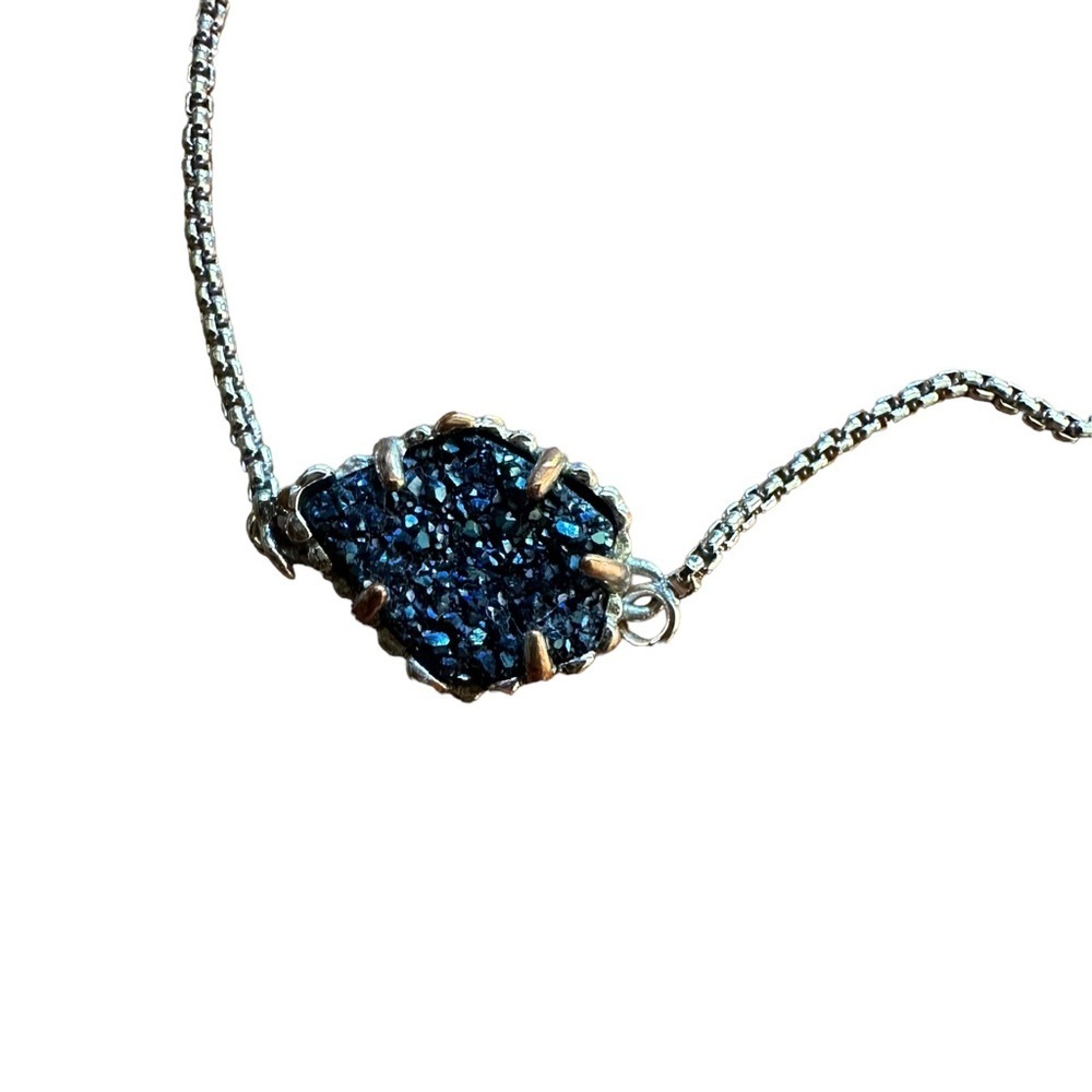 Kendra Scott | Blue Drusy Silver Theo Bracelet - Picture 2 of 6
